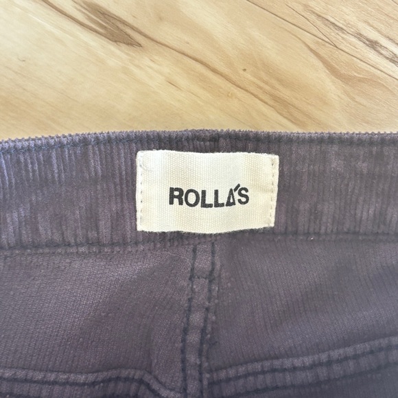 Rollas midnight navy blue corduroy flares - Picture 3 of 6